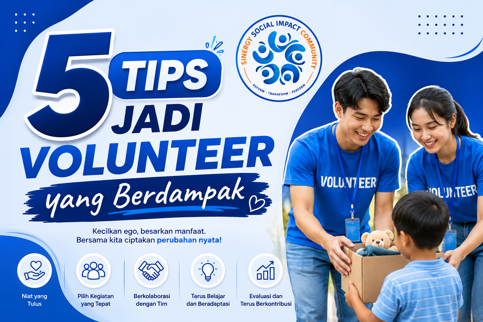 5 Tips Jadi Volunteer yang Berdampak
